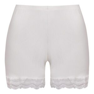 شورت زنانه ماییلدا مدل لبه گیپوری کد 5251-A402 رنگ سفید