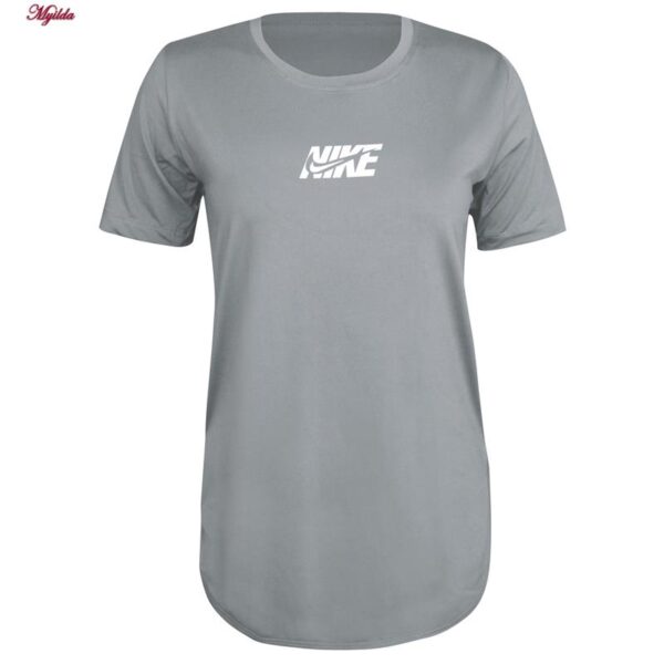 ست تی شرت و شلوار ورزشی زنانه مدل 5231-734p رنگ طوسی به همراه هدبند