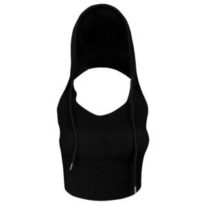 کراپ‌تاپ کلاه دار زنانه ماییلدا مدل 5260-259 رنگ مشکی