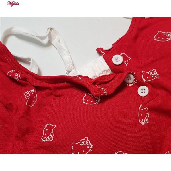 کراپ‌ تی‌شرت آستین کوتاه زنانه ماییلدا مدل کیتی کد 5262-5039 رنگ قرمز