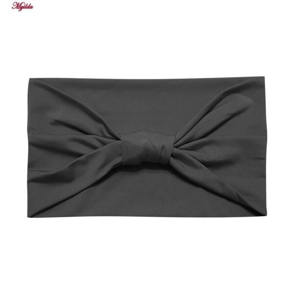 ست تاپ و شلوارک ورزشی زنانه مدل 5215-746P رنگ طوسی به همراه هدبند