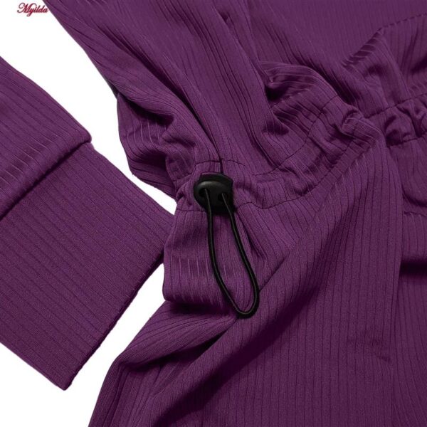 گرمکن ورزشی زنانه مدل 5218-690p رنگ بنفش