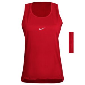 تاپ ورزشی زنانه مدل 5213-323P رنگ قرمز به همراه هدبند