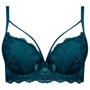 سوتین زنانه فنردار مدل پوش آپ هارنس کد 5249-230 رنگ سبز کله غازی