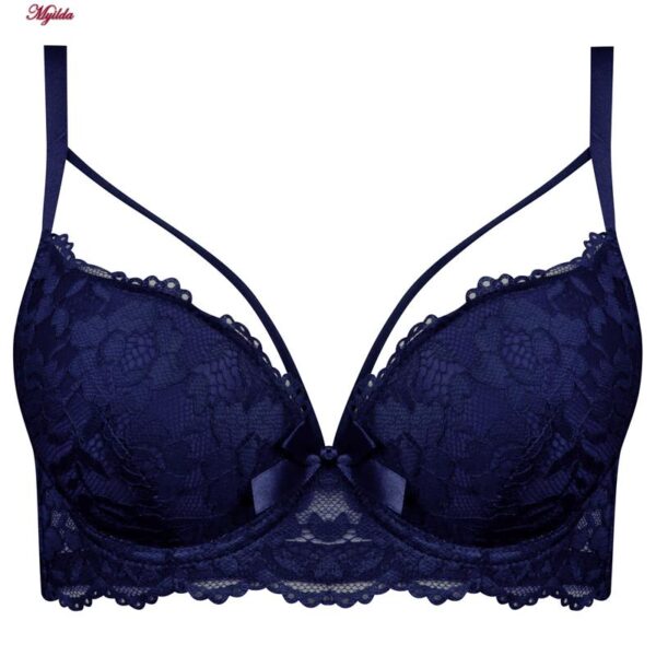 سوتین زنانه فنردار مدل پوش آپ هارنس کد 5249-230 رنگ سرمه ای