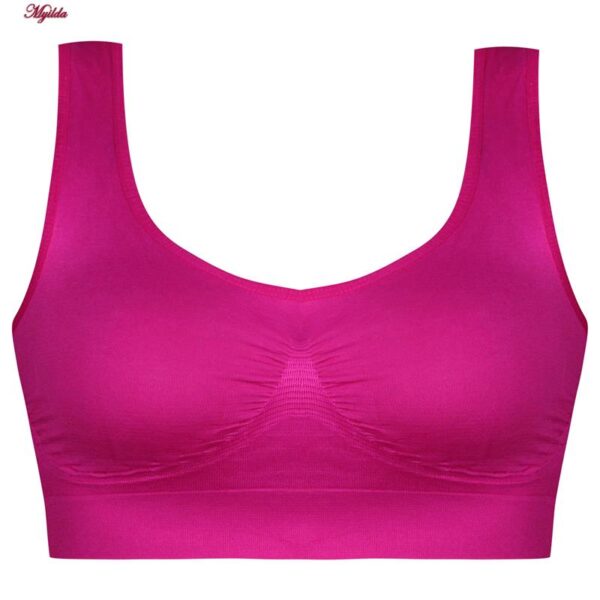 نیم تنه ورزشی زنانه ماییلدا مدل 5201 رنگ سرخابی