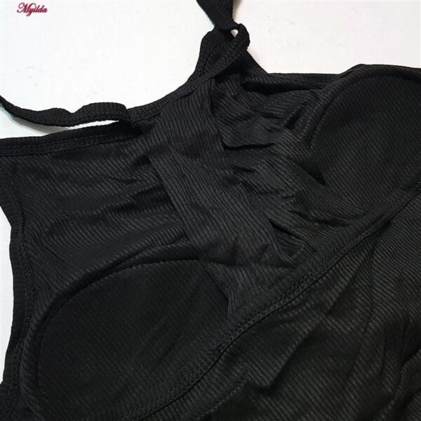 کراپ‌تاپ زنانه ماییلدا مدل پد ثابت کد 5258-241 رنگ مشکی