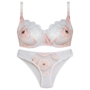 ست شورت و سوتین زنانه پانیذ مدل فنردار کد 9036-11 رنگ نارنجی