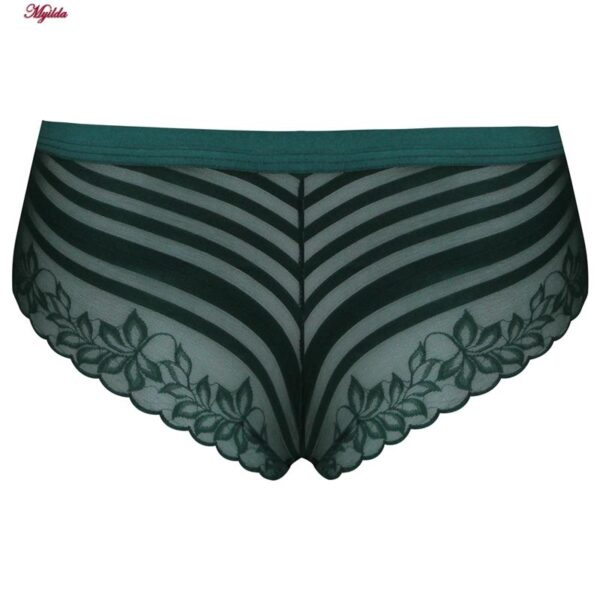 شورت زنانه ماییلدا مدل گیپور گلدار کد 5232 رنگ سبز