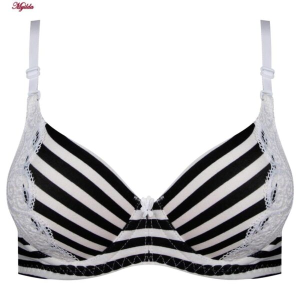 ست شورت و سوتین زنانه پانیذ مدل پوش آپ فنردار کاپ اسفنجی بند متحرک کد 4689-11 رنگ سفید