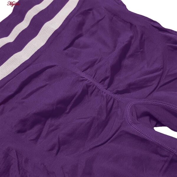 ست نیم تنه و شلوارک ورزشی زنانه ماییلدا مدل زیپ دار پشت چین دار کد 5243-8319 رنگ بنفش