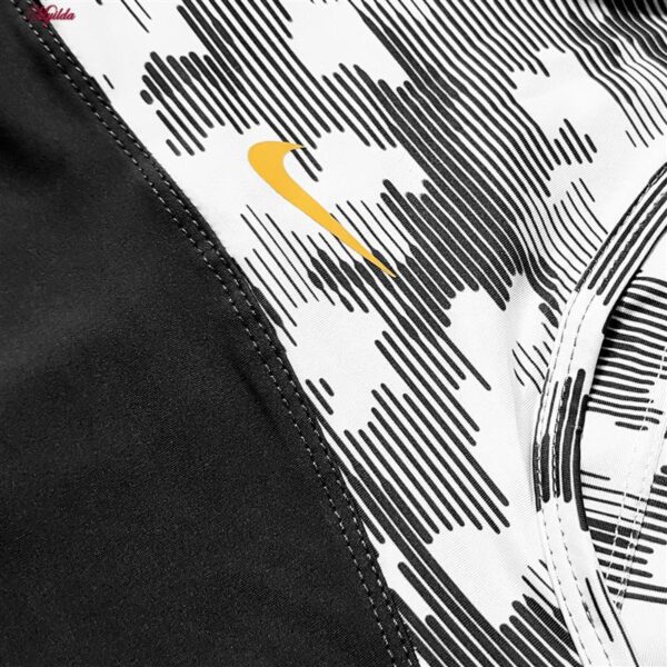 ست تاپ و شلوارک ورزشی زنانه مدل 5215-746P رنگ مشکی به همراه هدبند