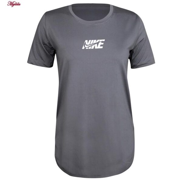 ست تی شرت و شلوار ورزشی زنانه مدل 5231-734p رنگ خاکستری به همراه هدبند