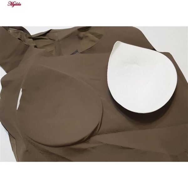 کراپ‌تاپ زنانه مدل لیزری پشت توری کد 5254-5502 رنگ قهوه ای