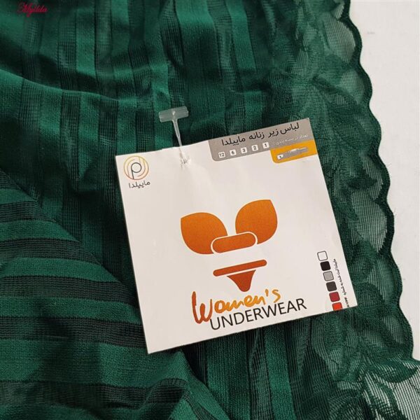 شورت زنانه ماییلدا مدل گیپور گلدار کد 5232 رنگ سبز