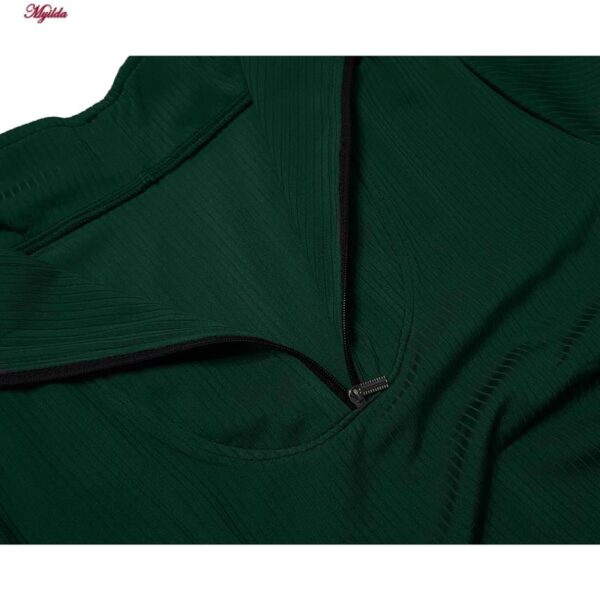 گرمکن ورزشی زنانه مدل 5218-690p رنگ سبز یشمی