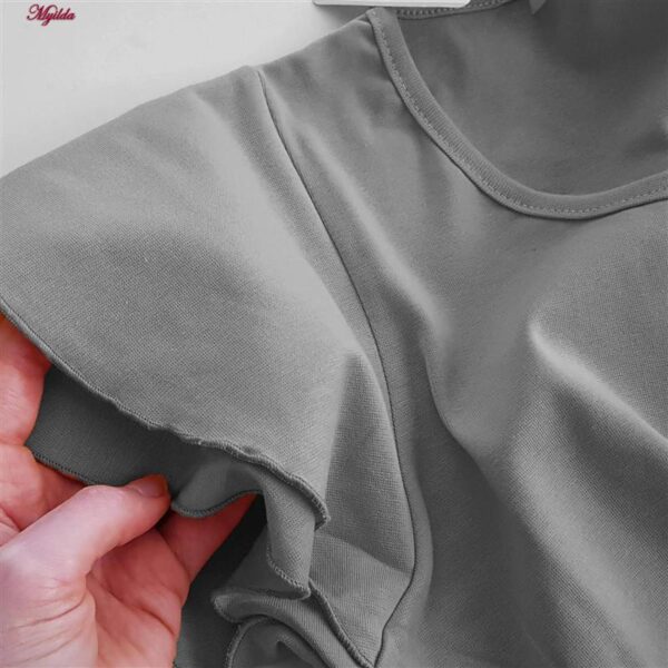 پیراهن یقه گرد زنانه کوزا مدل 9230 رنگ طوسی