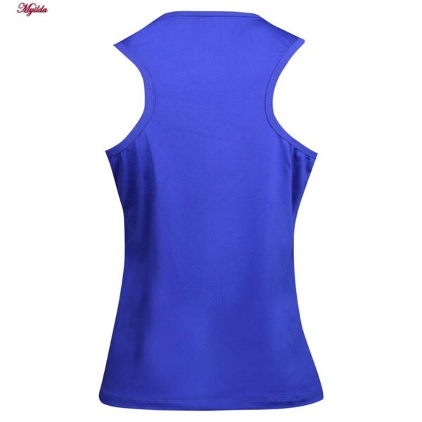 تاپ ورزشی زنانه مدل 5213-323P رنگ آبی به همراه هدبند