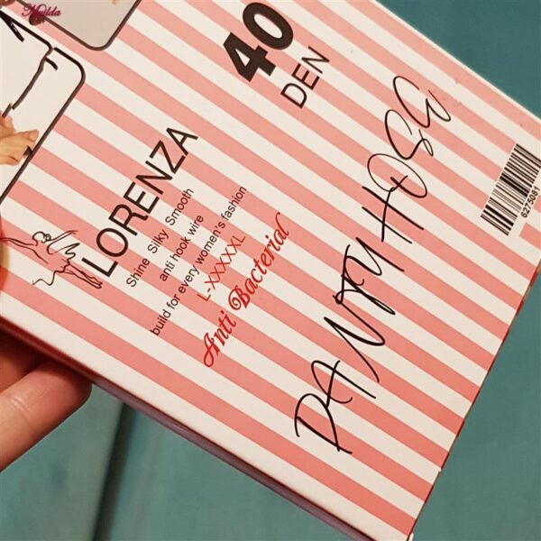 جوراب شلواری زنانه لورنزا مدل دکلته کد 5230 رنگ مشکی