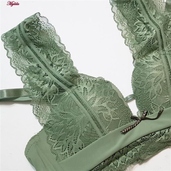 سوتین زنانه بدون فنر ماییلدا مدل پوش آپ بند متحرک کد 5247-833 رنگ سبز