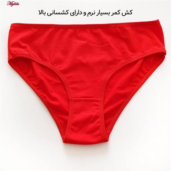 شورت زنانه ماییلدا مدل 4830 رنگ قرمز بسته شش عددی