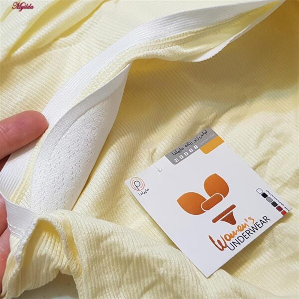 کراپ‌تاپ زنانه ماییلدا مدل پد ثابت کد 5258-241 رنگ لیمویی