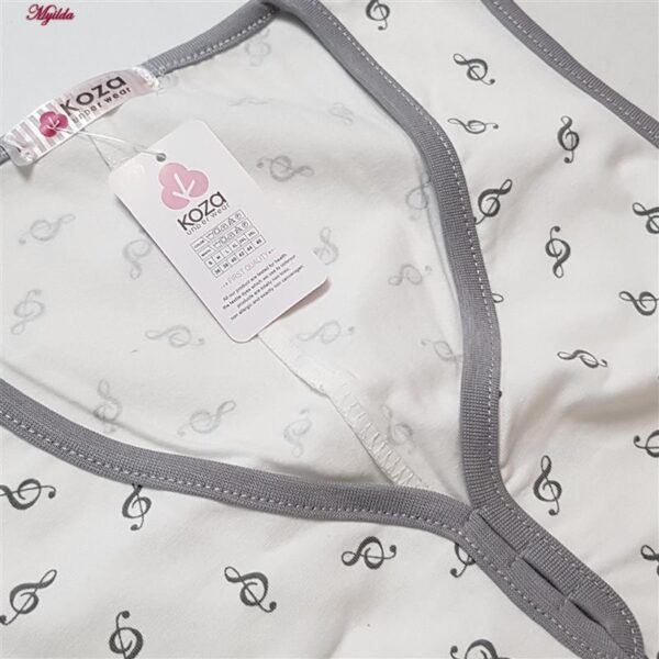 پیراهن زنانه کوزا مدل موسیقی کد 9225 رنگ طوسی