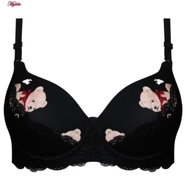 ست شورت و سوتین زنانه پانیذ مدل پوش آپ فنردار کاپ اسفنجی بند متحرک کد 4689-14