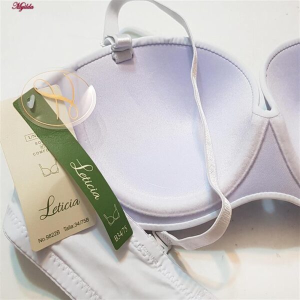 سوتین فنردار زنانه لتیسیا مدل بند متحرک کد 5267-9822 رنگ آبی روشن