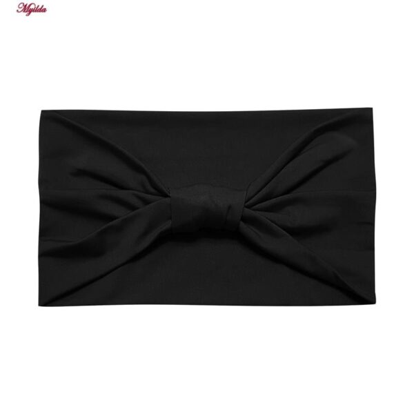 ست تی شرت و شلوار ورزشی زنانه مدل 5231-734p رنگ مشکی به همراه هدبند