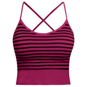 کراپ‌تاپ زنانه ماییلدا مدل بند ضربدری کد 5242-6511 رنگ صورتی