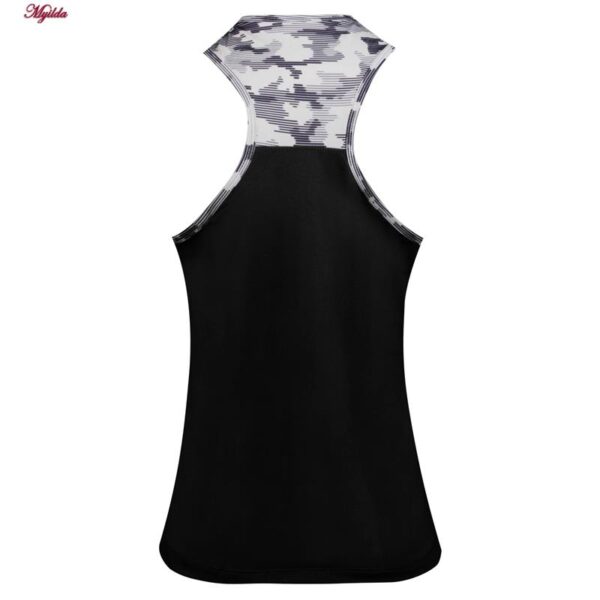 ست تاپ و شلوارک ورزشی زنانه مدل 5215-746P رنگ مشکی به همراه هدبند