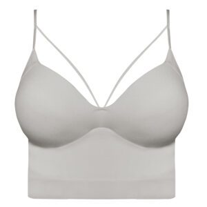 نیم تنه ورزشی زنانه ماییلدا مدل پد ثابت کد 5252-2105 رنگ طوسی