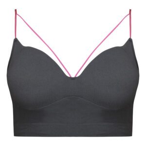 نیم تنه ورزشی زنانه ماییلدا مدل پد ثابت کد 5252-2105 رنگ خاکستری تیره