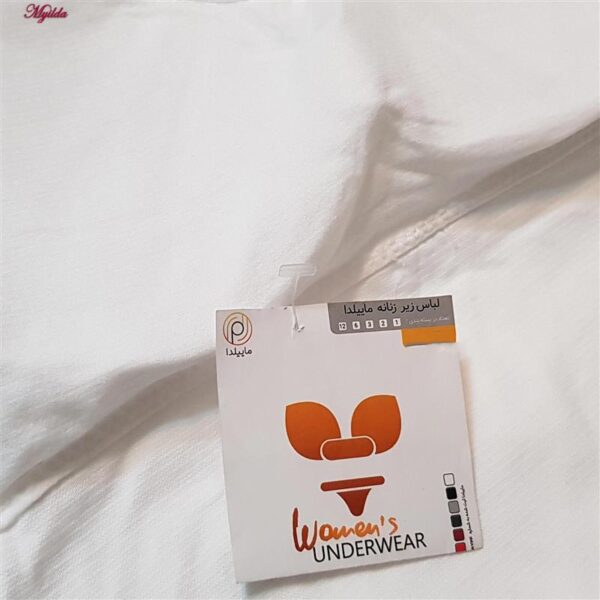 کراپ‌تاپ زنانه ماییلدا مدل پد متحرک کد 5250-175 رنگ سفید