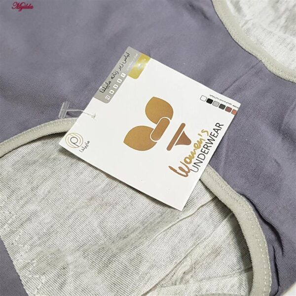 شورتکس زنانه ماییلدا مدل دولایه خرس و پاپیون کد 5257-1042 رنگ بنفش تیره