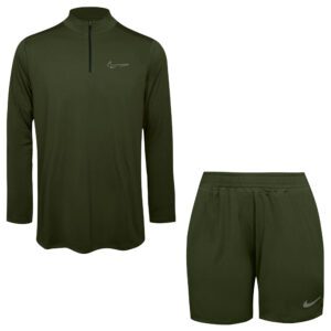 ست تی‌شرت و شلوارک ورزشی مردانه مدل 5222-680p رنگ سبز