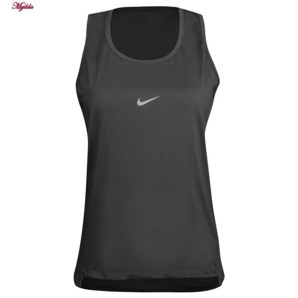 تاپ ورزشی زنانه مدل 5213-323P رنگ خاکستری تیره به همراه هدبند