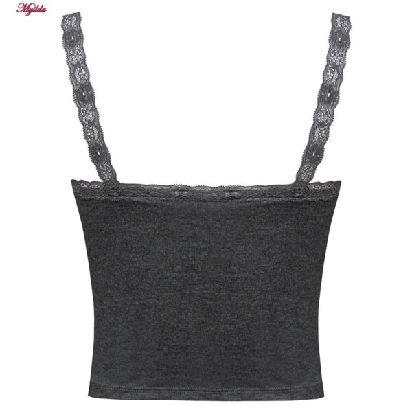 کراپ‌تاپ زنانه ماییلدا مدل 5264-709 رنگ خاکستری تیره