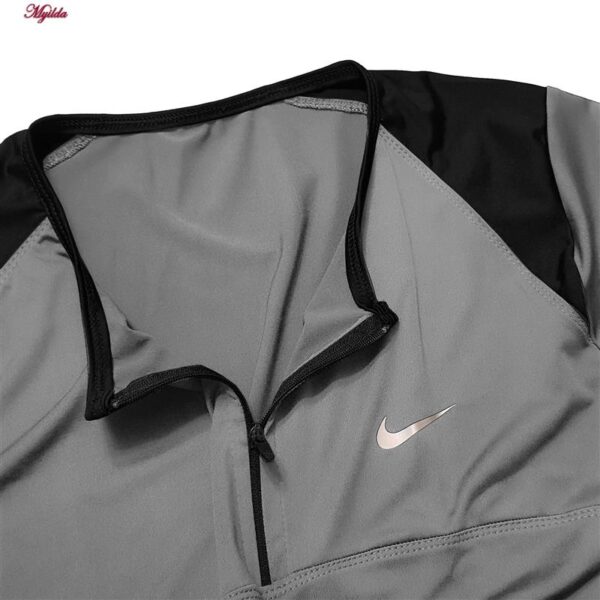 ست سویشرت و شلوار ورزشی زنانه مدل یقه زیپدار کد 5216-685p رنگ طوسی