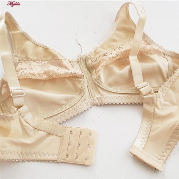 سوتین زنانه پانیذ مدل بدون فنر کد 22207 رنگ کرم