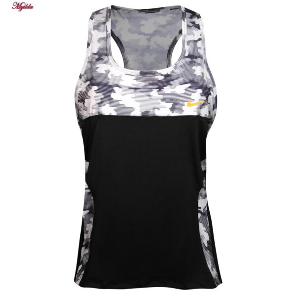 ست تاپ و شلوارک ورزشی زنانه مدل 5215-746P رنگ مشکی به همراه هدبند