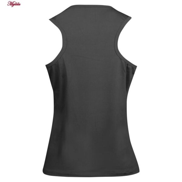 تاپ ورزشی زنانه مدل 5213-323P رنگ خاکستری تیره به همراه هدبند