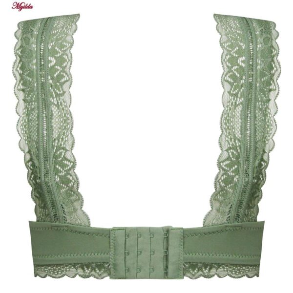 سوتین زنانه بدون فنر ماییلدا مدل پوش آپ بند متحرک کد 5247-833 رنگ سبز