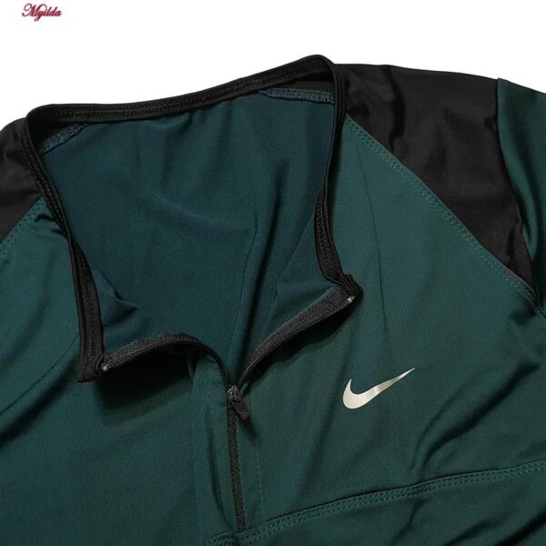 ست سویشرت و شلوار ورزشی زنانه مدل یقه زیپدار کد 5216-685p رنگ سبز کله غازی