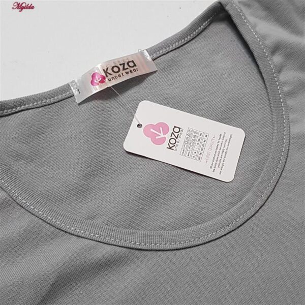 پیراهن یقه گرد زنانه کوزا مدل 9230 رنگ طوسی