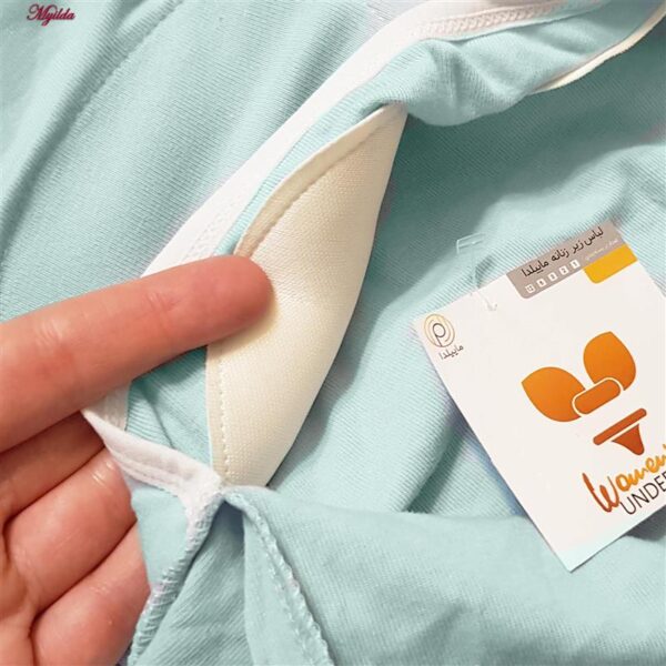 کراپ‌تاپ کلاه دار زنانه ماییلدا مدل 5260-259 رنگ آبی