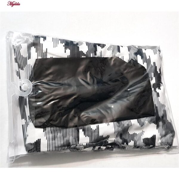 ست تاپ و شلوارک ورزشی زنانه مدل 5215-746P رنگ مشکی به همراه هدبند