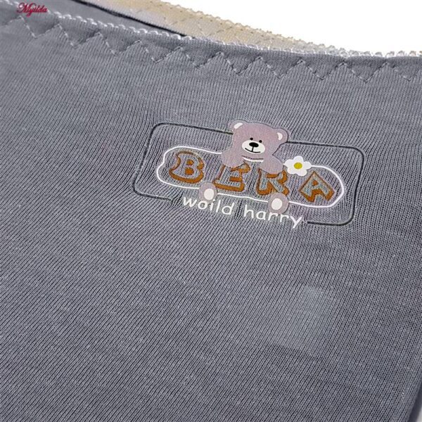 شورتکس زنانه ماییلدا مدل دولایه خرس و پاپیون کد 5257-1042 رنگ بنفش تیره