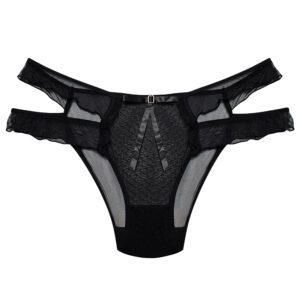 شورت زنانه ماییلدا مدل گیپور کد 5255-2250-4 رنگ مشکی